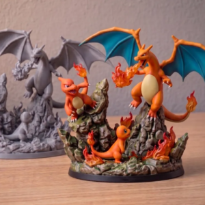 Diorama - Charizard, Charmeleon & Charmander