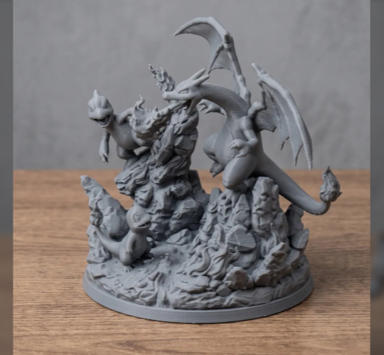 Diorama - Charizard, Charmeleon & Charmander - Image 2