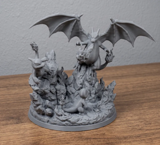 Diorama - Charizard, Charmeleon & Charmander - Image 3