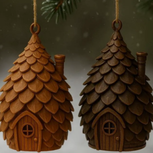 Pinecone Cottage - Miniature Gnome House